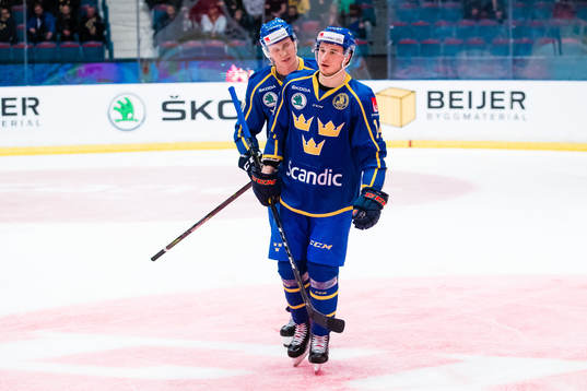 Jakob Lilja  and Dennis Rasmussen of Sweden looks dejected