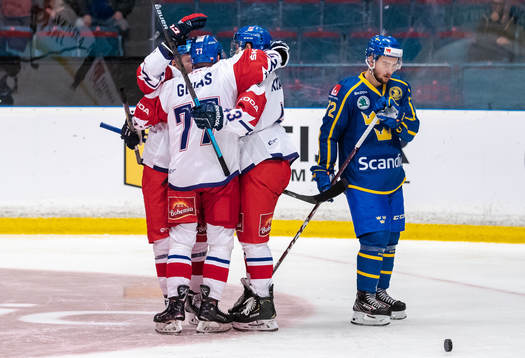 Emil Bemström of Sweden looks dejected