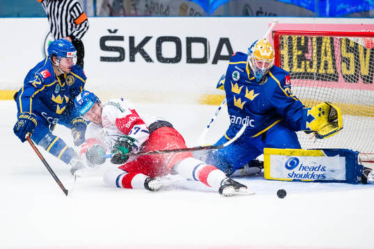 Radim Zohorna  of Czech Republic and Oscar Engsund and