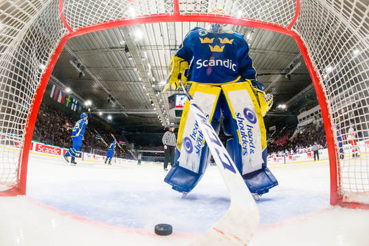 goaltender Magnus Hellberg of Sweden