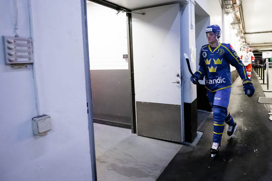 Jesper Boqvist  of Sweden a head of the Beijer Hockey Games
