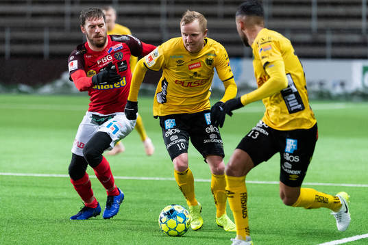 Elfsborgs Simon Lundevall och Falkenbergs Karl Söderström