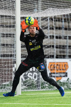 Falkenbergs målvakt Johan Brattberg