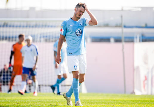 Markus Rosenberg of Malmö FF looks dejected