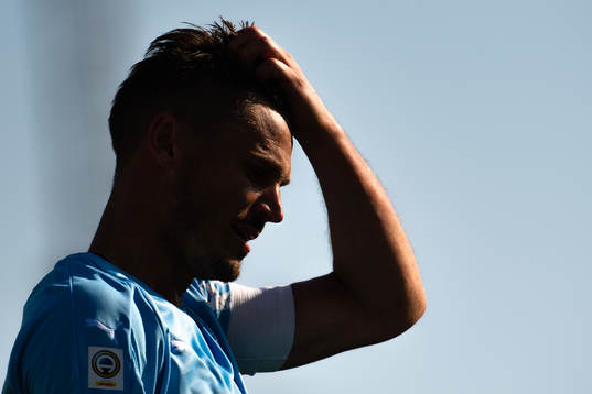 Markus Rosenberg of Malmö FF looks dejected