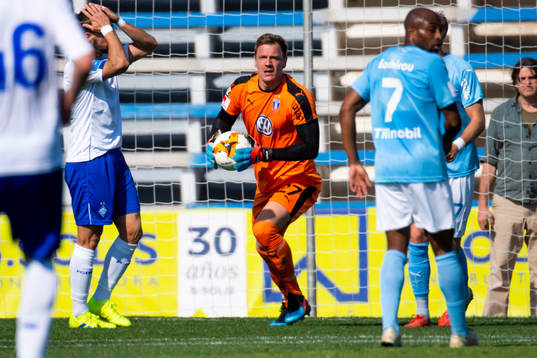 Goalkeeper Johan Dahlin of Malmö FF