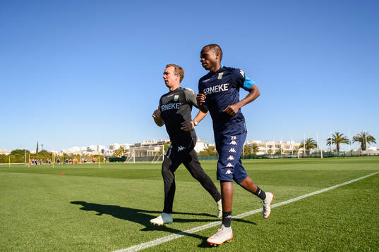 Fysio Roland Kaldéus och Alhassan Yusuf Abdullahi