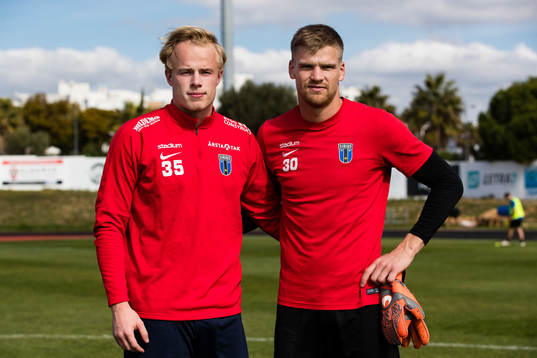 Målvakterna Gustav Nyberg och Lukas Jonsson
