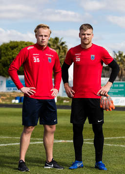 Målvakterna Gustav Nyberg och Lukas Jonsson