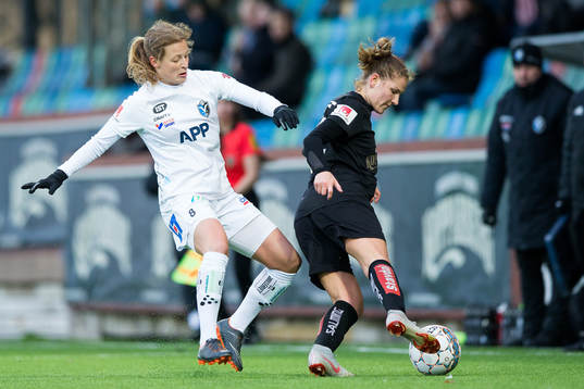 Växjös Anna Anvegård och Göteborgs Natalia Kuikka