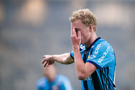 Djurgårdens Adam Bergmark Wiberg  deppar