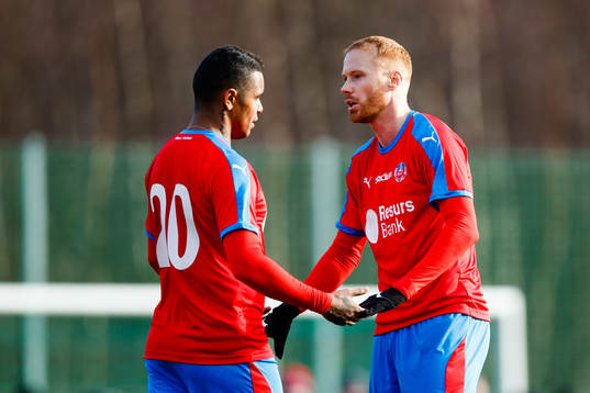 Helsingborgs Alexander Farnerud och Wanderson do Carmo