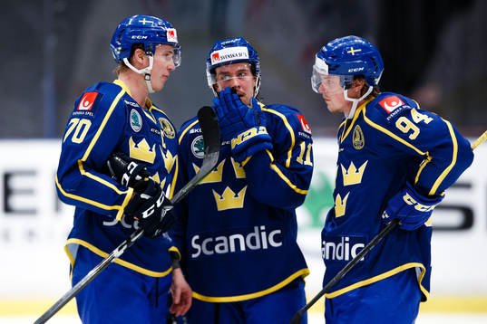 Joakim Nygård, Dennis Rasmussen och Joel Persson of Sweden