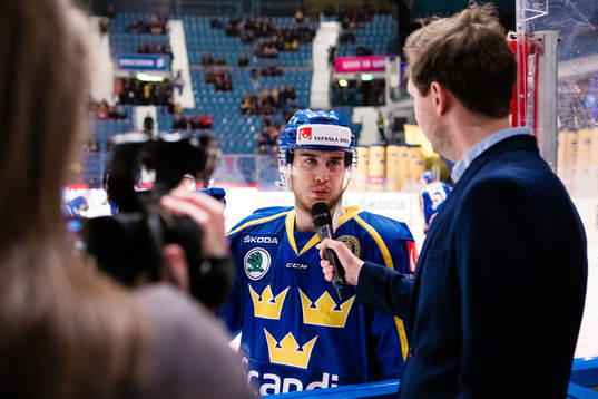 Michael Lindqvist of Sweden are being interview a head of