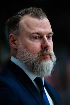 Head coach Rikard Grönborg of Sweden