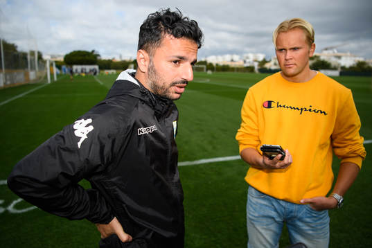 Tränare Poya Asbaghi och Casper Nordqvist, Fotbolldirekt