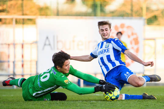 IFK Göteborgs Benjamin Nygren med målchans mot Jeonnam
