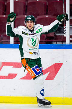 Färjestads Michael Lindqvist jublar