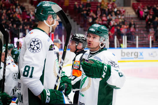 Färjestads Linus Johansson och Theodor Lennström