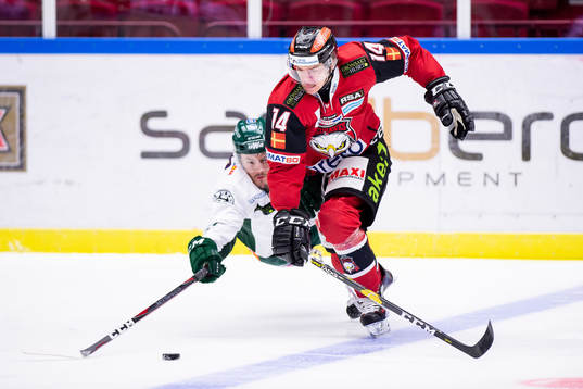 Malmö Redhawks Carl-Johan Lerby och Färjestads Joakim