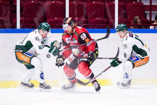Malmö Redhawks Anton Mylläri m ellan Färjestads