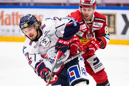 Linköpings Adam Brodecki och Moras Spencer Abbott