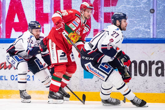 Linköpings Lukas Bengtsson och Moras Mathias Bromé och