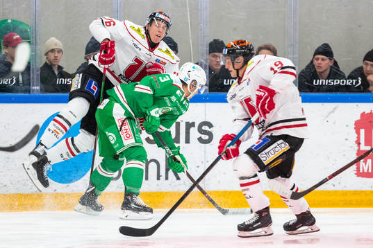 Örebros Lukas Pilö och Rögles Daniel Bertov