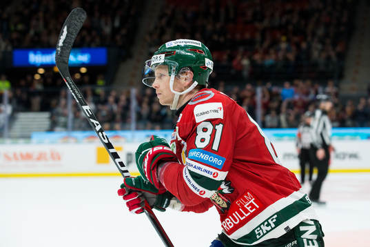 Frölundas Ryan Lasch jublar