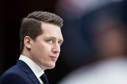 Växjös tränare Sam Hallam