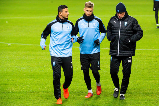 Behrang Safari, Rasmus Bengtsson and Uwe Rösler, head