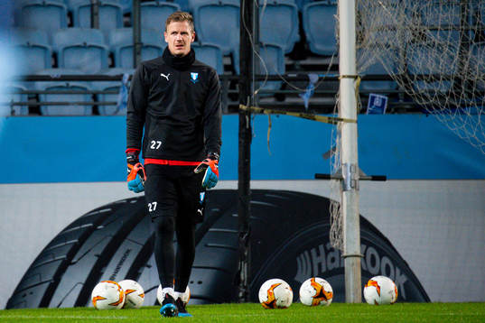 Goalkeeper Johan Dahlin of Malmö FF