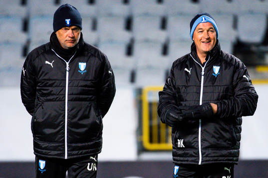 Uwe Rösler, head coach and Rob Kelly, assistant coach