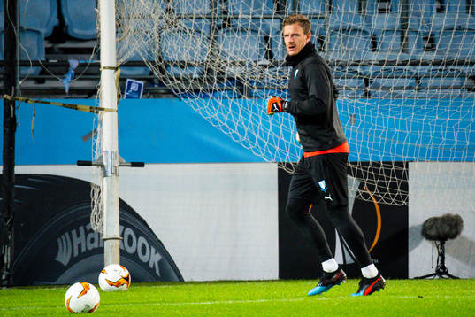 Goalkeeper Johan Dahlin of Malmö FF