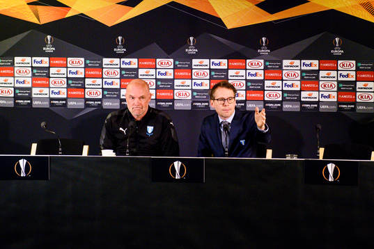 Uwe Rösler, head coach and Peter Åhlander, communications