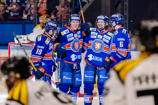 Växjös Tuomas Kiiskinen, Joel Persson, Janne Pesonen och