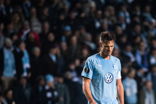 Markus Rosenberg of Malmö FF looks dejected