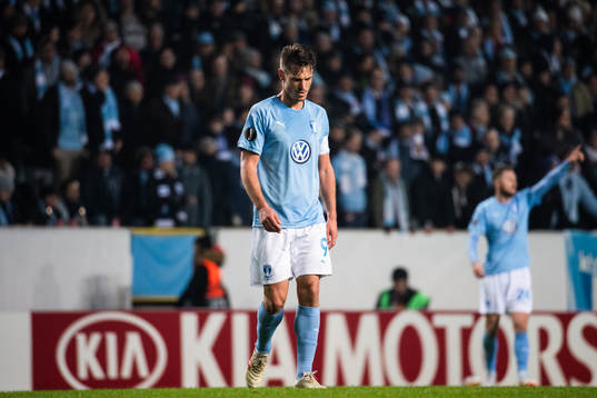 Markus Rosenberg of Malmö FF looks dejected