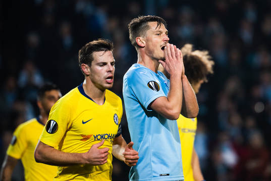 Markus Rosenberg of Malmö FF looks dejected