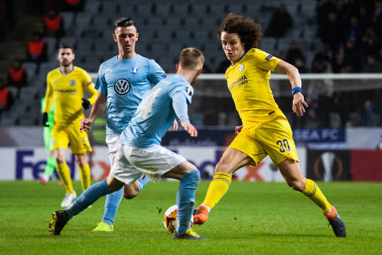 Marcus Antonsson and Anders Christiansen of Malmö FF