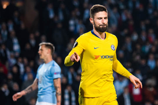 Olivier Giroud of Chelsea celebrates