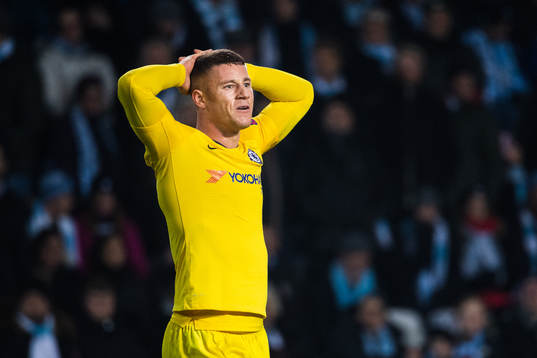 Ross Barkley of Chelsea looks dejected