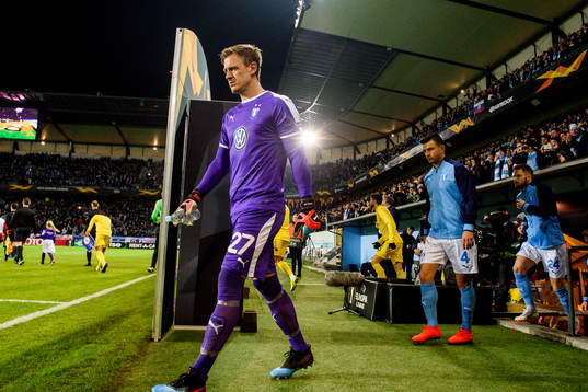 Goalkeeper Johan Dahlin and Behrang Safari ahead the Europa