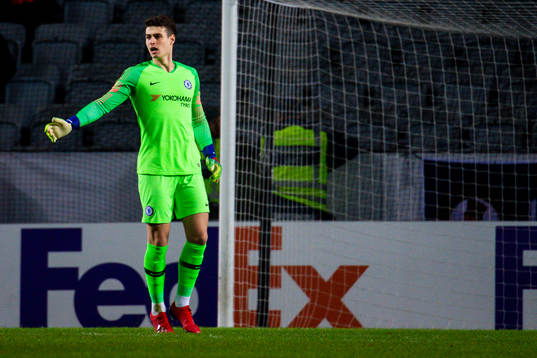 Goalkeeper Kepa Arrizabalaga of Chelsea