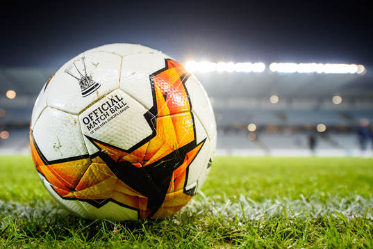 General view of official match ball prior to the Europa