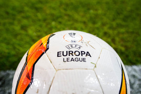 General view of official match ball prior to the Europa