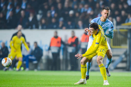 Arnór Ingvi Traustason of Malmö FF and Andreas