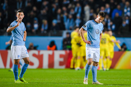 Markus Rosenberg of Malmö FF looks dejected