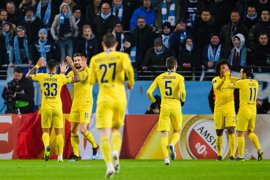Olivier Giroud of Chelsea celebrates