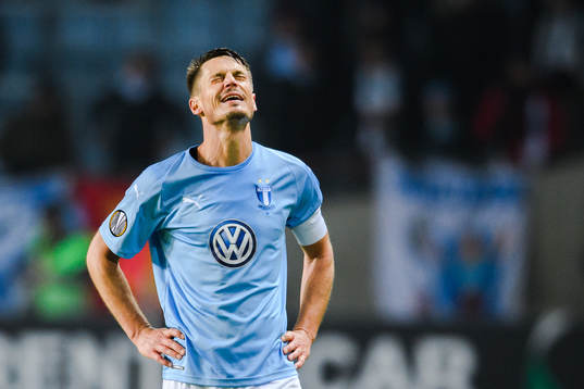 Markus Rosenberg of Malmö FF looks dejected